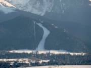 Uitzicht op het skigebied Nosal