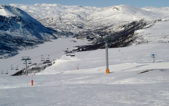 Grootste hoogteverschil in het Setesdal – skigebied Hovden