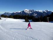 Makkelijke piste bij de oefenlift Prodboden