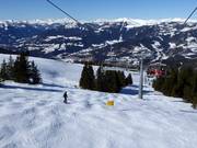 Skiroute bij de 8-persoons stoeltjeslift Neugarten