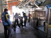 Toegewijd personeel bij het bergstation