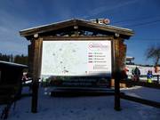 Pistekaart bij het dalstation