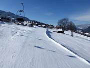 Vlakke afdalingen op het Rohrmooser Plateau
