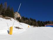 Sneeuwkanonnen op de dalafdaling naar Vigo