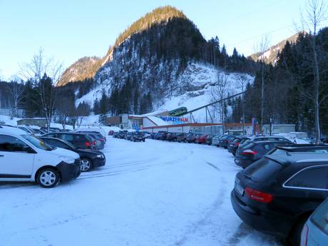 Pyhrn-Priel: bereikbaarheid van en parkeermogelijkheden bij de skigebieden – Bereikbaarheid, parkeren Wurzeralm – Spital am Pyhrn