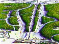 Pistekaart Ålen Skisenter