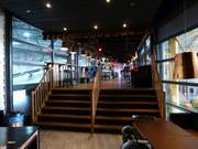 Uitzicht op de pistes vanaf het skicafé