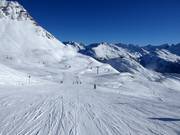 Makkelijke piste van de Ulmerhütte richting St. Anton