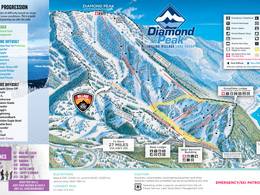 Pistekaart Diamond Peak