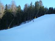 Sneeuwkanonnen op de dalafdaling