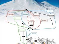 Pistekaart Las Araucarias/Llaima – Vilcún