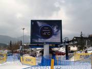 Lichtbord bij het dalstation