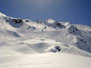 Freeridegebieden op de Gemsstock