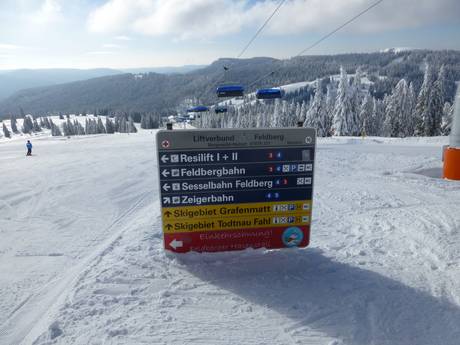 Baden-Württemberg: oriëntatie in skigebieden – Oriëntatie Feldberg – Seebuck/Grafenmatt/Fahl