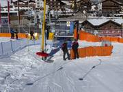 Bij de sleeplift wordt altijd geholpen.