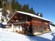 De Galtalm midden in het skigebied