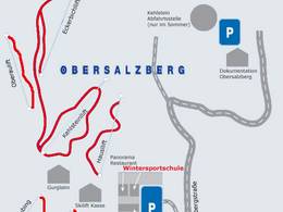 Pistekaart Obersalzberg