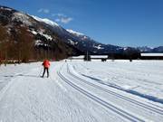 Goed onderhouden loipes in de dalbodem van Lienz