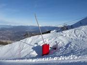 Sneeuwlans in het skigebied Monte Bondone
