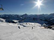 Makkelijke piste 6 boven in het skigebied