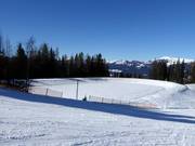 Opslagvijver voor de besneeuwing