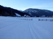 Langlaufloipe aan de voet van de Katschberg