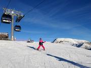 Gemakkelijke piste bij de 10-persoons gondelbaan Naifjoch