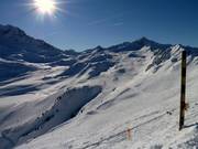 Zonneschijn en poedersneeuw in Les Arcs