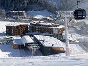 Wellnesshotel Nesslerhof bij het dalstation van de Kieserlbahn