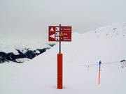 Pistebewegwijzering in het skigebied Rinerhorn
