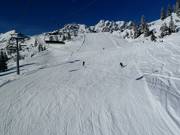 Afdaling bij de Glattjochbahn