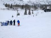 Makkelijke piste bij de Lodge Tow