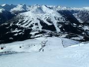 Uitzicht vanaf de Aineck op de Tschaneck