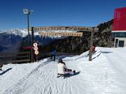 Start van de rodelbaan