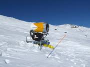 Krachtige sneeuwkanon in Grimentz