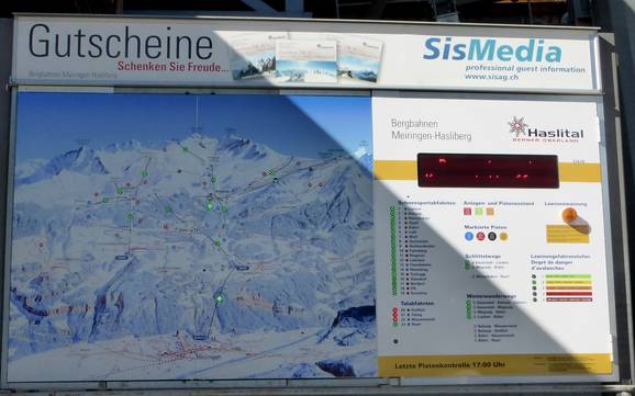 Haslital: oriëntatie in skigebieden – Oriëntatie Meiringen-Hasliberg