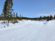 Lichte en brede pistes domineren in het skigebied Idre Himmelfjäll