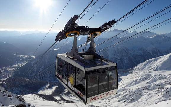 Hoogste skigebied in het Val di Sole – skigebied Pejo 3000