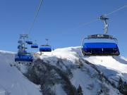 Sunnegg - 6-persoons hogesnelheidsstoeltjeslift (koppelbaar) met kap en stoelverwarming