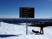 Pistebewegwijzering in het skigebied Idre Fjäll