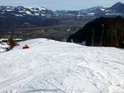 Middelzware afdaling bij de Südhanglift