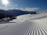 Perfecte pistepreparatie in het skigebied Gitschberg Jochtal