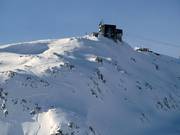 Extreem terrein op de Weissfluhgipfel