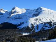 Uitzicht op de extreme afdalingen Delirium Dive