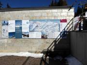 Pistekaart bij het dalstation Falzeben