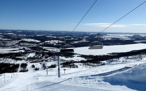 Beste skigebied in de provincie Norrbotten (Norrbottens län) – Beoordeling Dundret Lapland – Gällivare