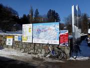 Informatiebord bij het dalstation