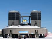 Zonnepaneleninstallatie bij de Ahornbahn op de berg