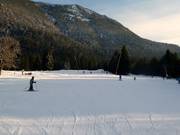 Uitzicht op de piste