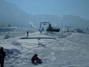 Langzaam wennen aan de "grote" pistes en liften